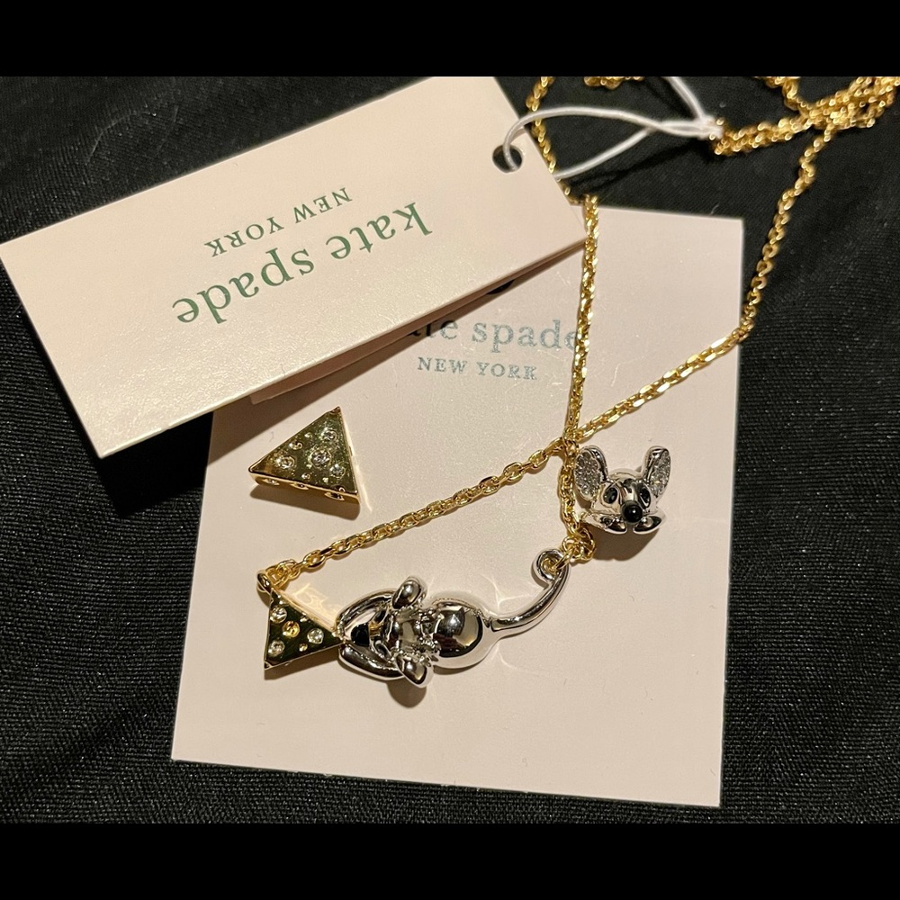 Kate Spade Year of the Rat earring & necklace set